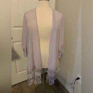 O-11 Torrid Lilac and Lace Duster